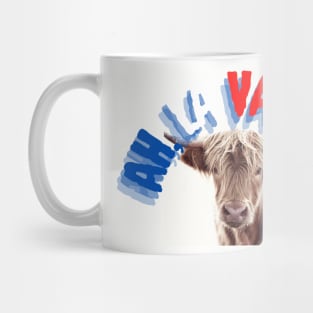 AH LA VACHE (Oh, my cow!) FRENCH Slang French version of English "OMG!" Mug